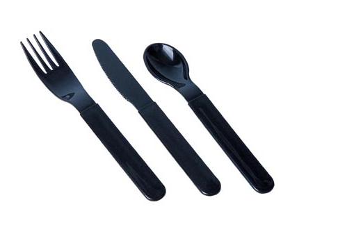 plastic knife and fork and spoon, dinner set