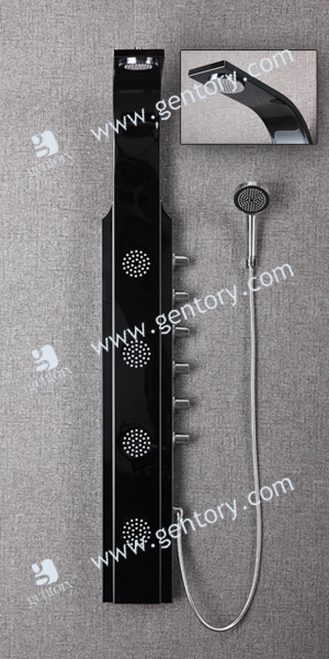 Black mirror finish stainless Shower anel S076