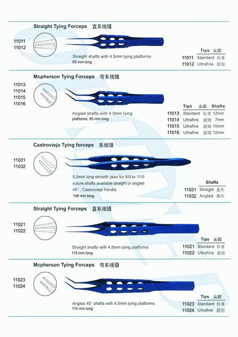 Ophthalmic titanium forceps