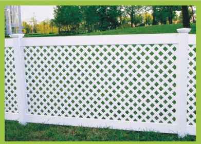 pvc lattice fence