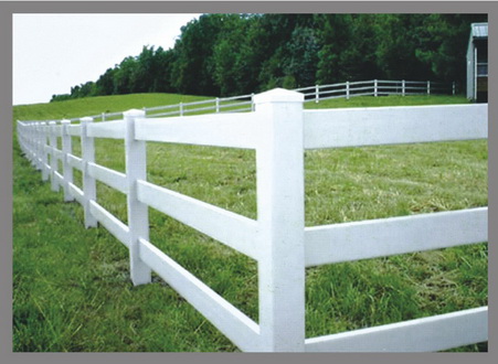 PVC ranch fence