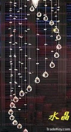 shining spiral crystal beads chandelier