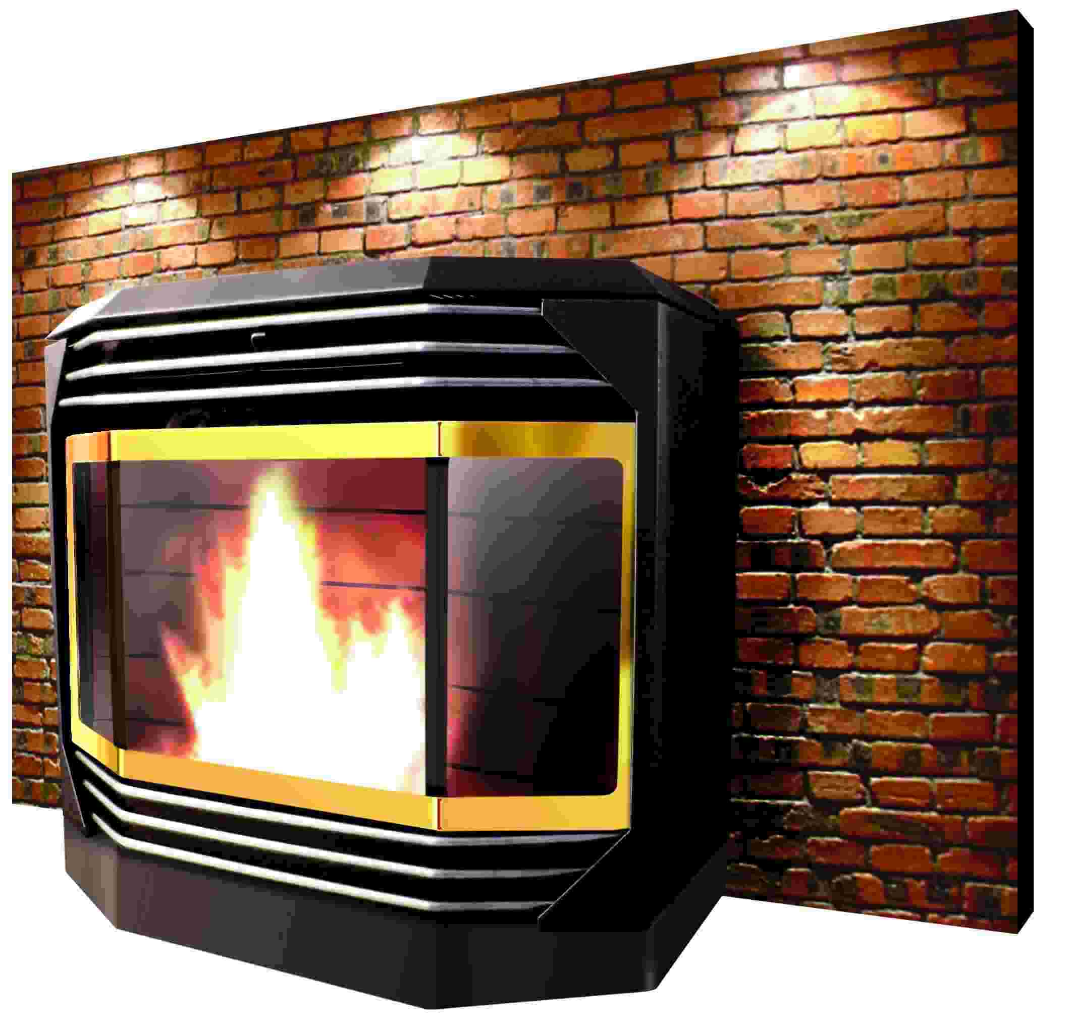 wood pellet fireplace