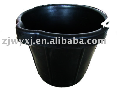 rubber bucket, rubber barrel