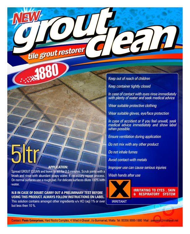 1880 Grout clean