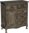 Cottage antique wooden cabinet