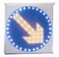 Solar Energy Right Driving Sign