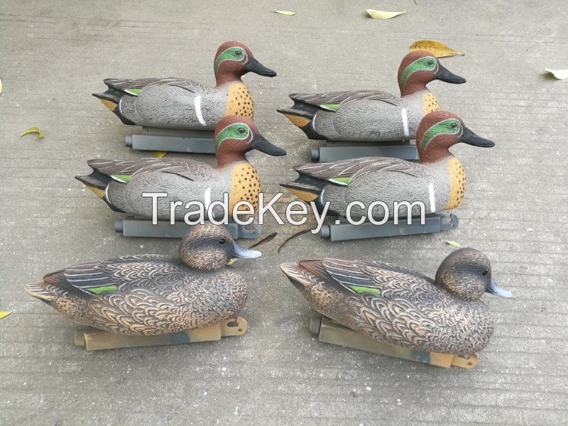 Duck hunting Green Wing Teal Decoy Economy Teal Decoys 12pk