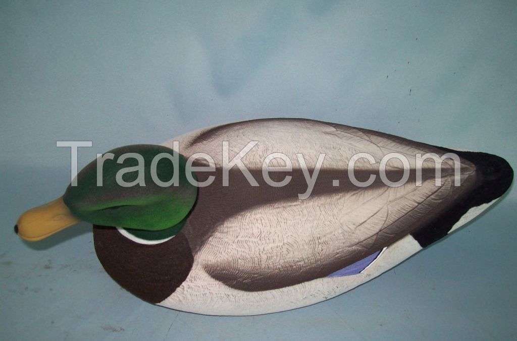 Full body Flocking Mallard Duck floatie waterfowl hunting decoys 100% foam filled