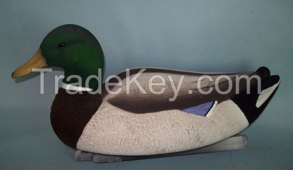 Full body Flocking Mallard Duck floatie waterfowl hunting decoys 100% foam filled