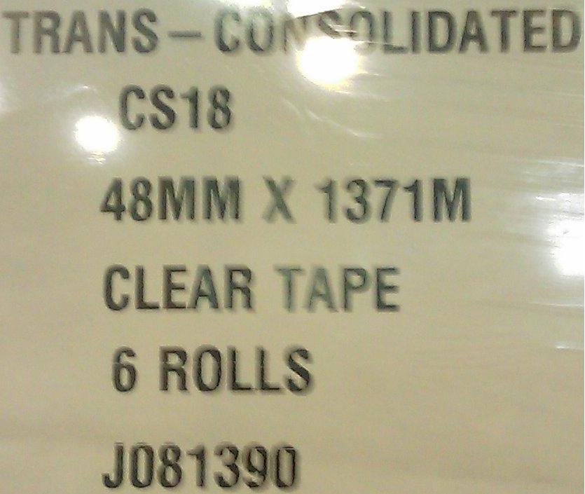 Clear Packaging Tape 48mm x 1371m