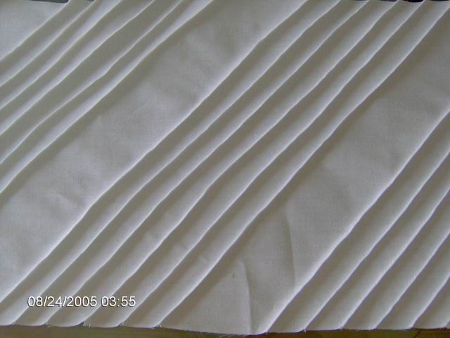 sewing: wrinkle, tuck and pleat free finish of cloth and clothes