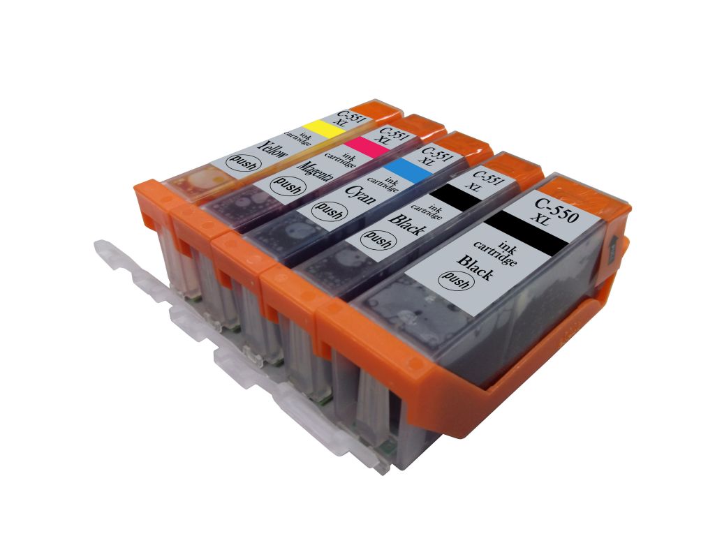 PGI-550BK,CLI-551BK/C/M/Y/GY compatible ink cartridge for Canon ip7250/MG5450/MG6350 printer