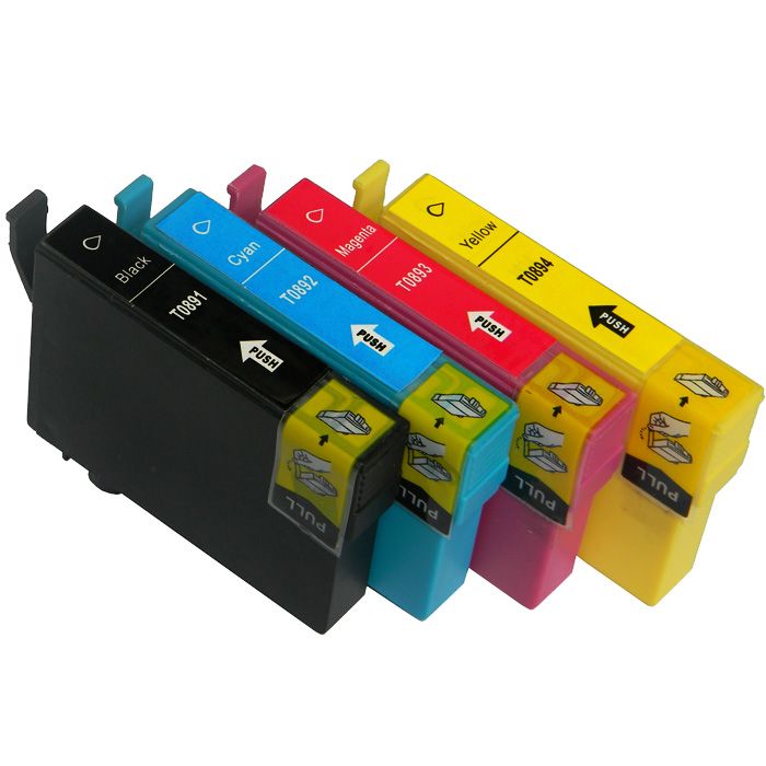 T0711-714 Compatible Inkjet Cartridge For Epson S20/s21/sx410/sx610fw/sx600fw/sx410/sx510w Printer