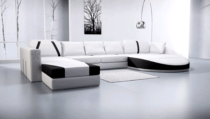 leather sofa