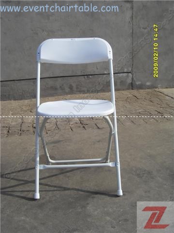 White Plastic Folding Chair