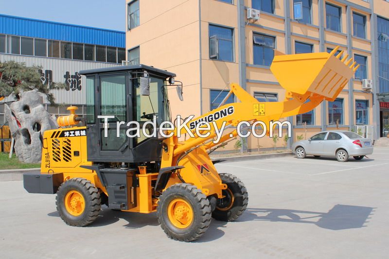 4 wheel drive, 1.5 ton wheel loader, mechanical gearbox, for sale