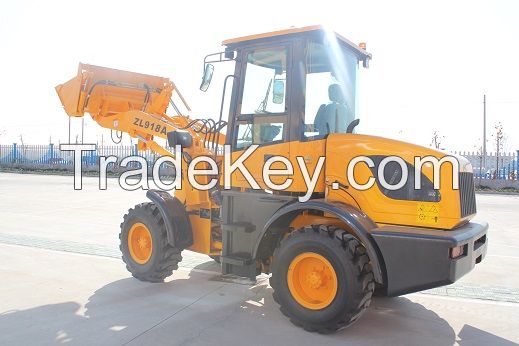 4 wheel drive, 1.5 Ton Wheel Loader, ZL918A with CE certification, Powershift for sale