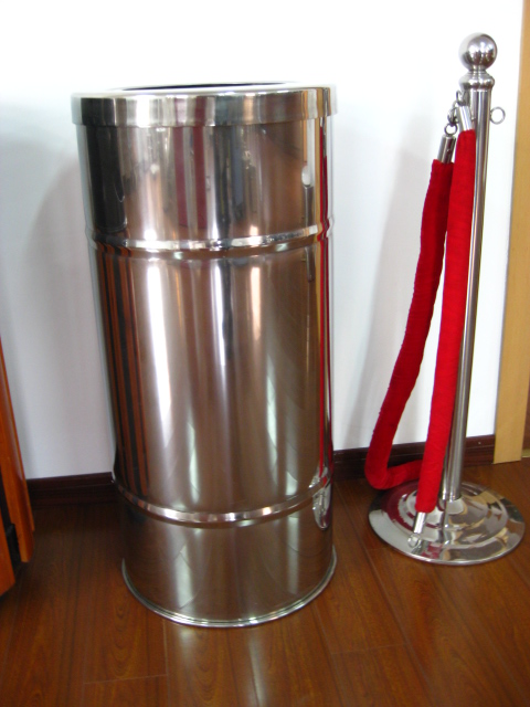 stainless steel wastebin