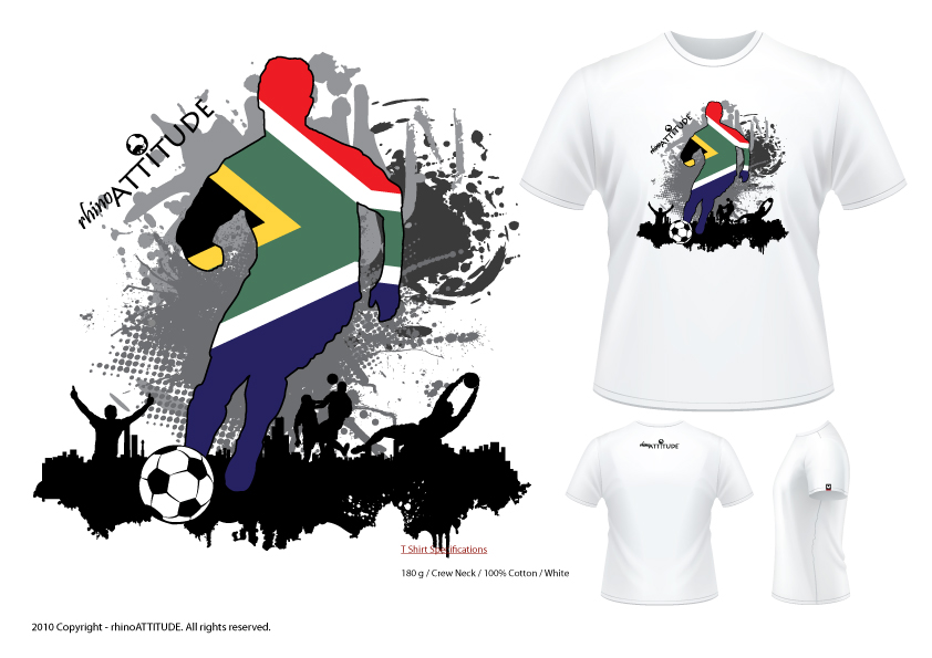 2010 Soccer World Cup Soccer T Shirt - Striker