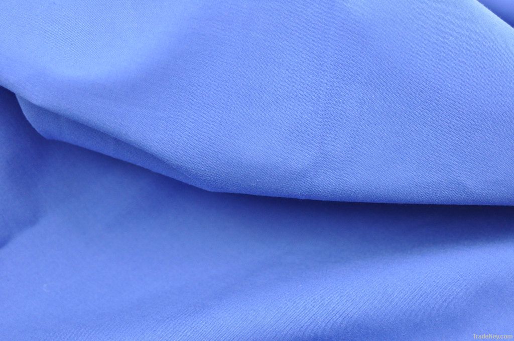 BLUE 65 POLYESTER 35 COTTON FABRIC