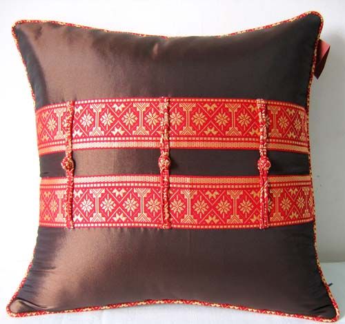 Handmade embroidery cushion cover