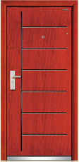 Wood-Steel Armored Door