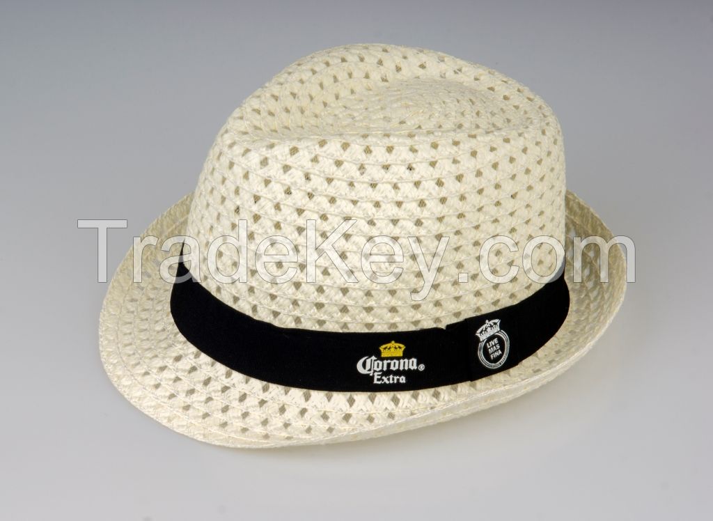 Promotion Paper Summer Fedora Straw Hat Cowboy