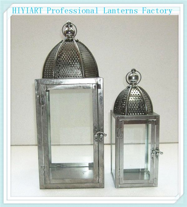 Decoration colorful garden lanterns metal candle holders