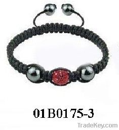 crystal woven shamballa bracelet