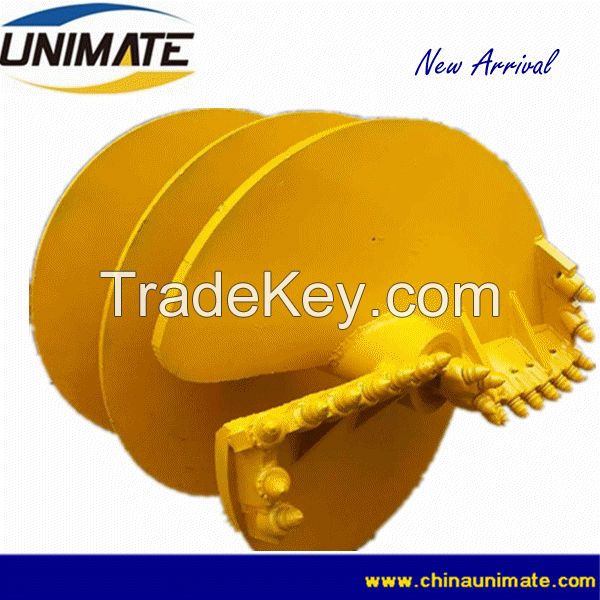 rock auger for rotary drilling machine 