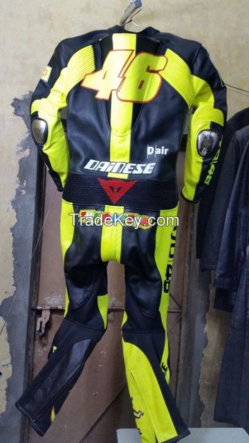 Valentino Rossi VR 46 Motorbike Motorcycle Leather Racing Suit-All sizes