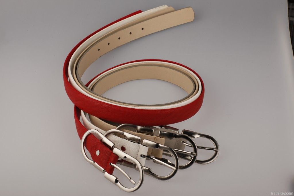 Elegant PU Belt with double buckle