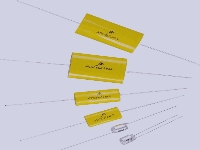 axial polyester & polypropylene film capacitor