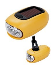 Mini Dynamo/Solar Rechargeable Flashlight