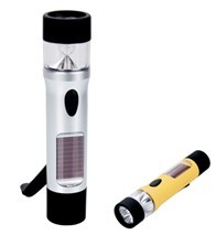 Dynamo/Solar Rechargeable flashlight