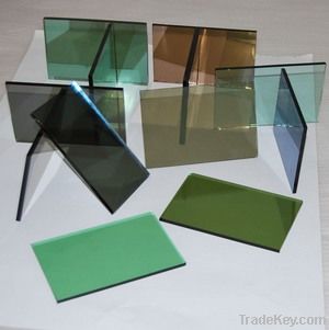 dark green reflective glass