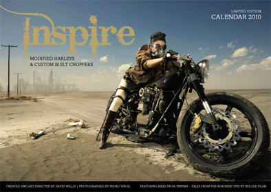 INSPIRE 2010 limited edition calendar - harley davidson and choppers