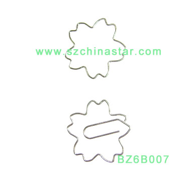 Flower shape paper clip, promotional gift