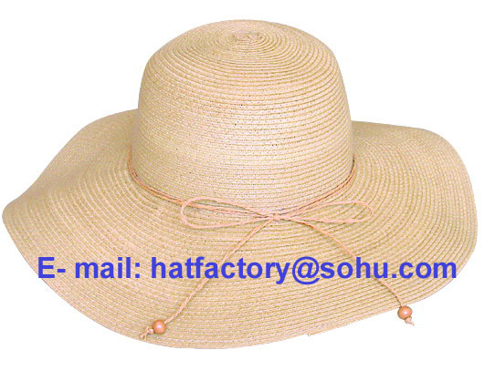 fashionable sewn paper braid lady hat