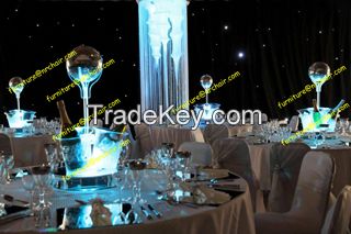 Modern acrylic led centerpieces for wedding party commercial use