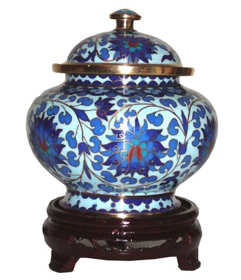 Cloisonne Urns Urn Jar Handcraft Antique Craft Art Gift Collection
