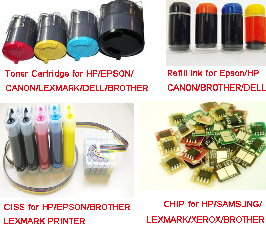 toner powder, drum, chip, toner cartridge, laser printer accessory