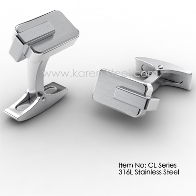 316L stainless steel cufflinks