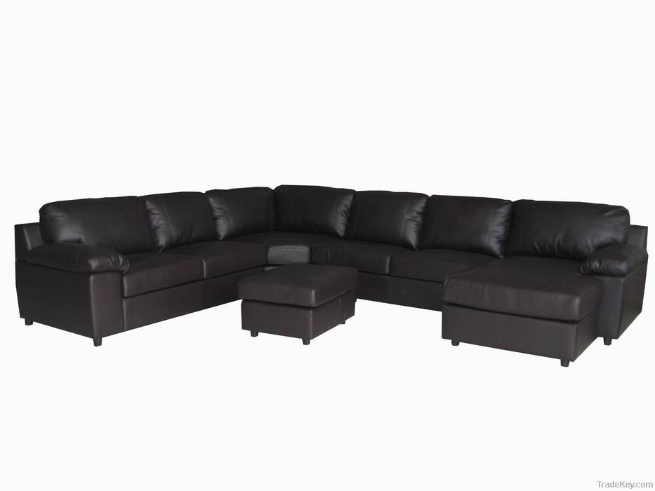 Synthetic Leather Incline Sofa Bed