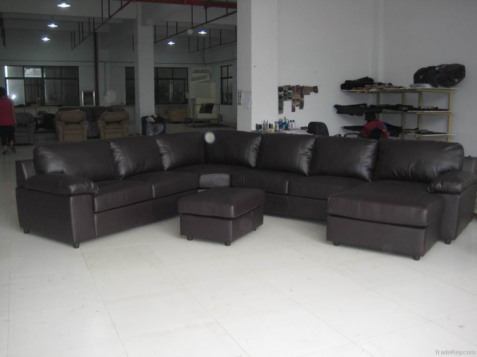 Synthetic Leather Incline Sofa Bed