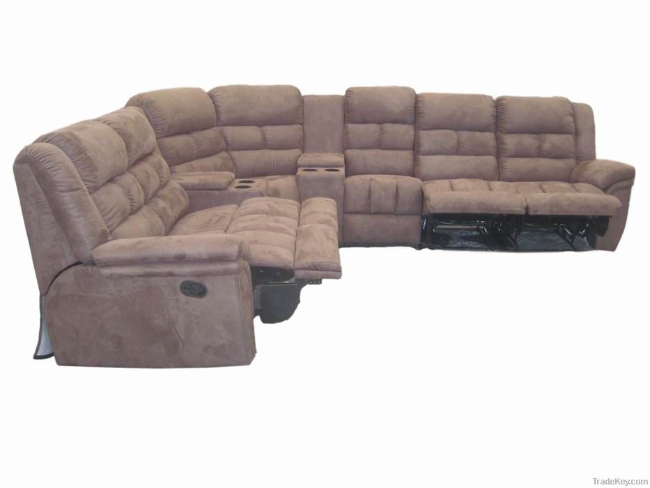 Synthetic Leather Corner Sofa Bed