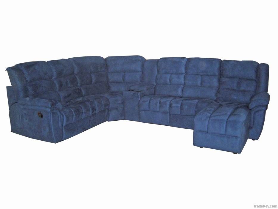Synthetic Leather Corner Sofa Bed