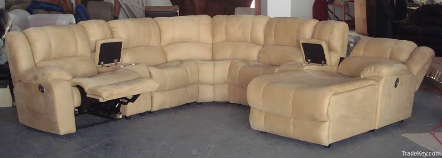 Synthetic Leather Incline Sofa Set