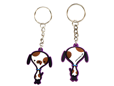 two side 3D soft pvc keychain